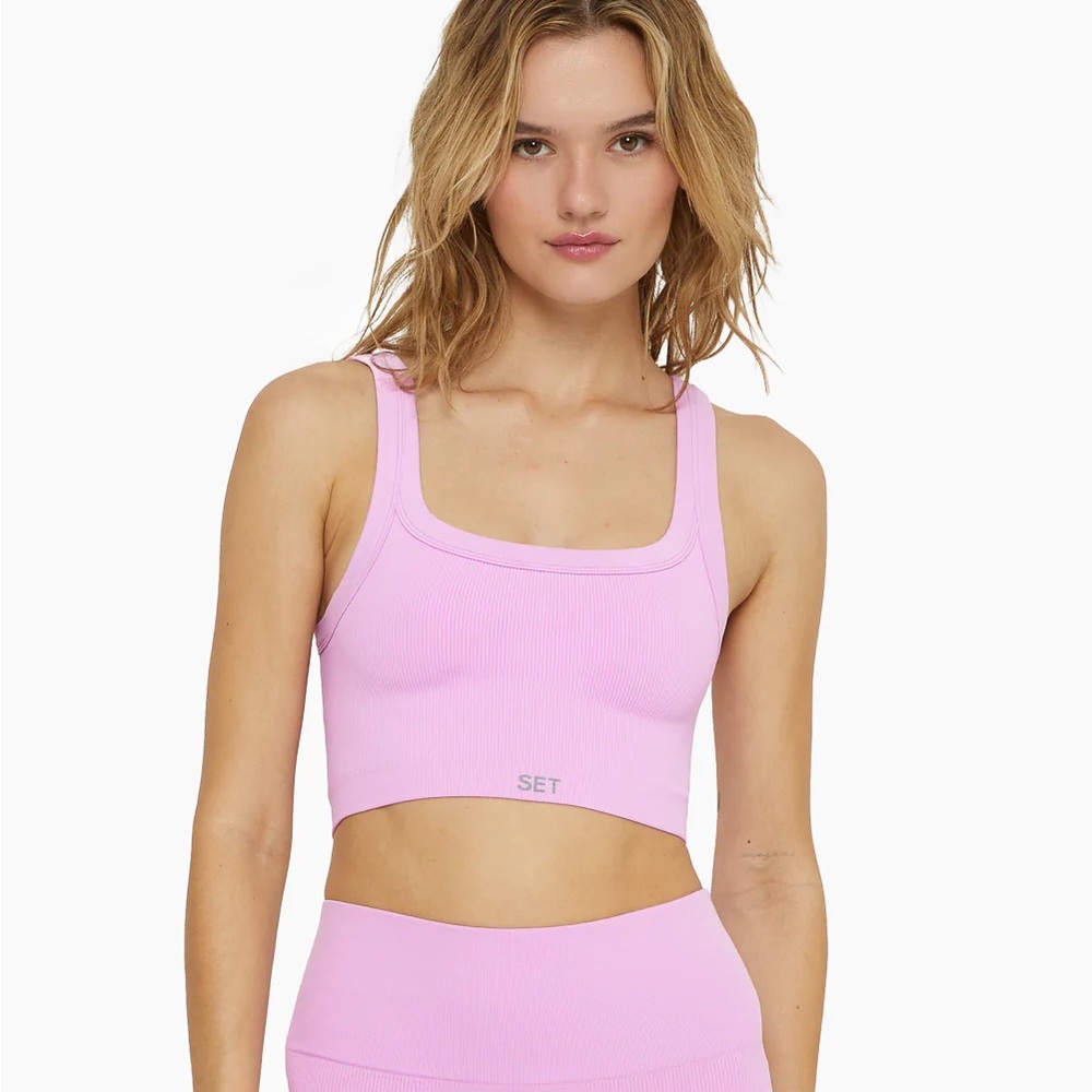 Set Active Box Tank Bra in Charm (sold out online)